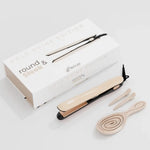 Piastra per Capelli Round e Sleek Gold Shine Edition