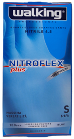 Guanti Nitroflex Plus Walking senza polvere misura Media 100 pz.