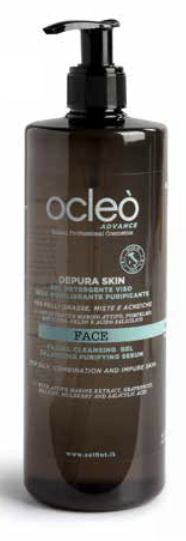 Gel Detergente Sebo Equilibrante Purif Depura Skin Ocleo Advanced 500 ml