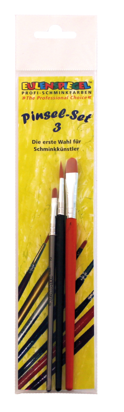 Set Profi Pinsel nr 3 Pennelli per Aqua Color 3 pz Eulenspiegel