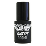 LaylaGel Polish Gel Colorato nr 106 Pure Silver Top Coat 10 ml