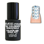 LaylaGel Polish Gel Colorato nr 110 Crazy Blue Top Coat 10 ml