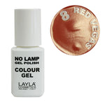 No Lamp Colour Gel nr 8 Red Vegas Layla 10 ml