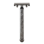 Rasoio di sicurezza Retro Nichelato Manico Lungo Nero Fatip 42117