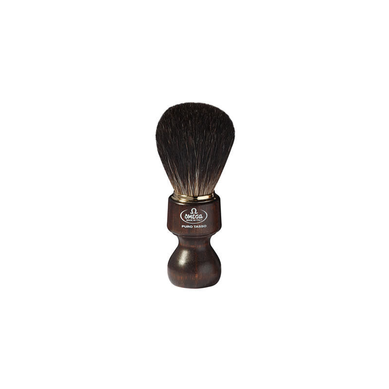 Pennello da barba in tasso Nero Omega 6126