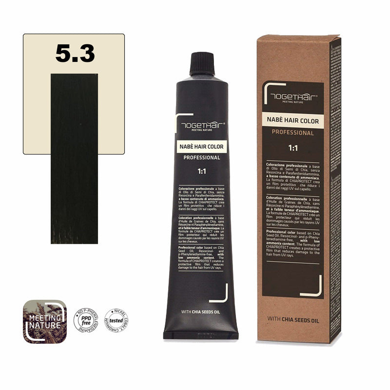 Nabe’ Hair Color nr. 5.3 Castano Chiaro Dorato Togethair 100 ml