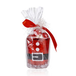 Vasetto natalizio in vetro con 5 perle da bagno