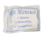 Kit monouso 1 Kimono 1 Mantella 2 Asciugamani