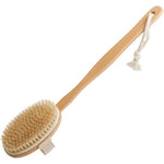 Spazzola da bagno ovale in legno con manico AC