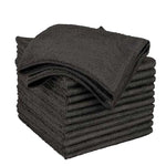 Asciugamano in microfibra colore Nero 12 pz misura 45 x 85 cm 390g/sqm