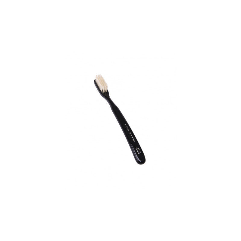 Spazzolino da Denti Pura Setola Media Manico Nero Acca Kappa