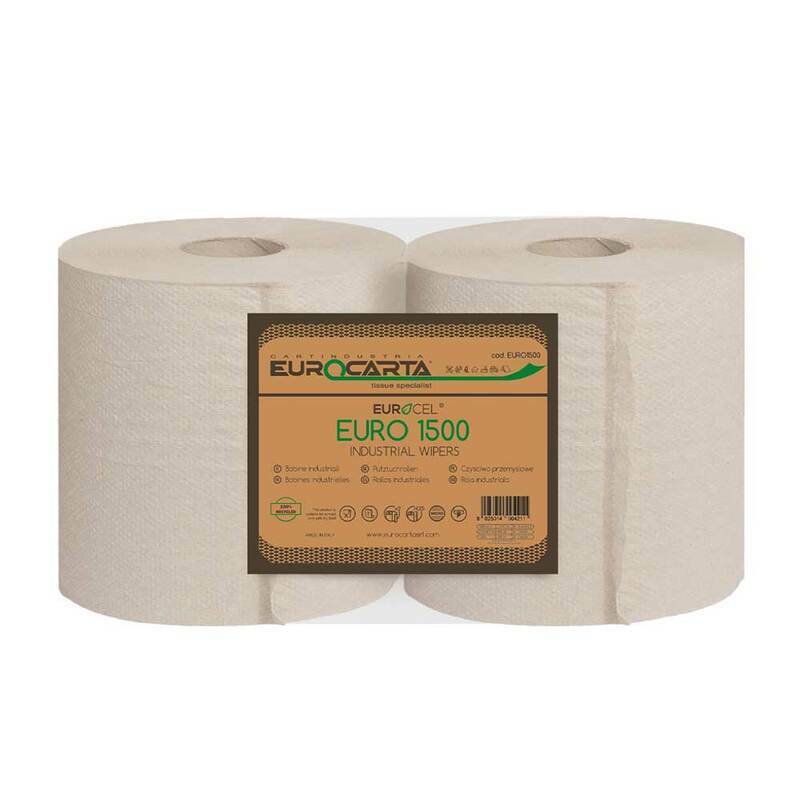 Rotolo Carta Milleusi Doppio Velo Eurocel 100% Naturale 100 MT 2 Bobine