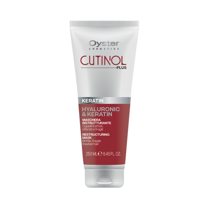 Maschera per capelli sfibrati Keratin Cutinol Plus 250 ml Oyster