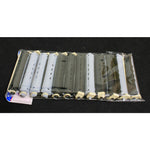 Bigodi permanente bicolore grigio/nero corto conf. 12 pz 4500829