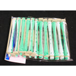 Bigodi permanente bicolore bianco/verde lungo conf. 12 pz 4500339