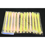 Bigodi permanente bicolore giallo/rosa lungo conf. 12 pz 4500439