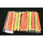 Bigodi permanente bicolore giallo/rosso lungo conf. 12 pz 4500539