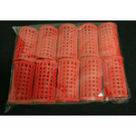 Bigodino piega plastica 7° misura conf. 10 pz Rosso