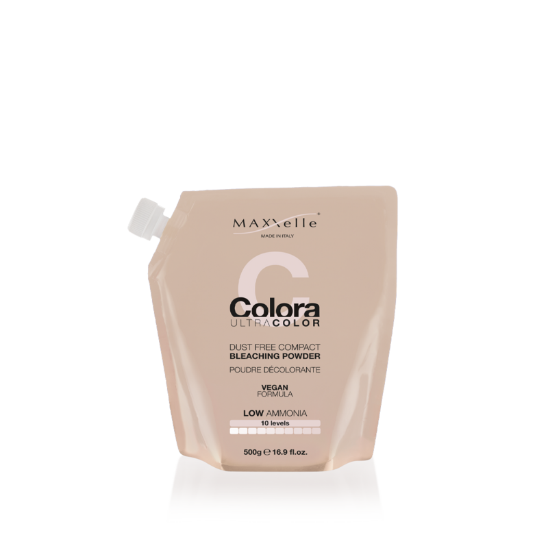 Decolorante Dust Free Compact Colora 10 Toni Vegan Maxxelle 500 gr