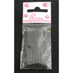 Forcine Invisibili Rosy Nero cm 6,5 art. 379 conf. 26 pz