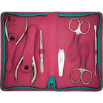 Set Manicure Custodia in Pelle 7 Attrezzini Nichelati 90157N