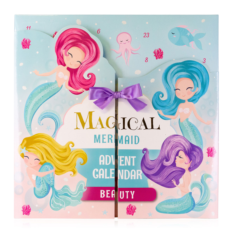 Calendario Avvento Sirena 24 giorni con podotti Labbra Capelli Unghie