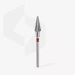 Punta Fresa per mancini Cono Metallo Duro Rosso 14 mm Expert Staleks