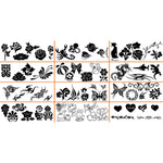 Stencil Glitter Tattoo Layla