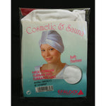 Turbante ciniglia elasticizzata col. Bianco Mar