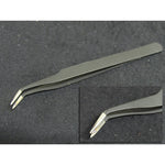 Pinzetta nera a punta sottile incurvata lunghezza 12,2 cm NZ1