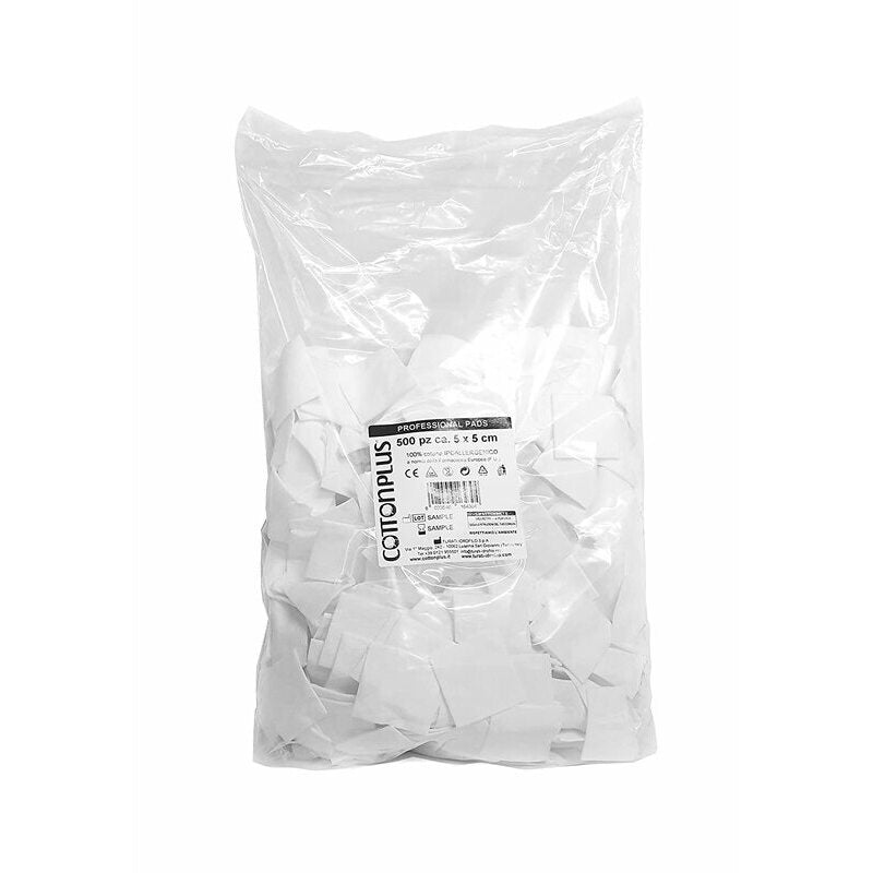 Faldine Cotone 5x5 cm busta 500 pz 100 % cotone Ipoallergenico AURORE