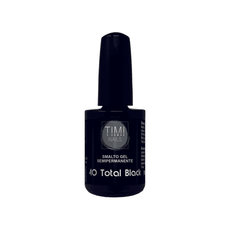 TN Smalto Gel Semipermanente nr. 40 Total Black 14 ml.