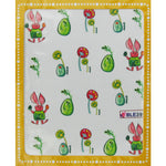 Sticker adesivi uova verdi e coniglio cod. BLE399