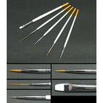 Set 5 pennelli per nail art