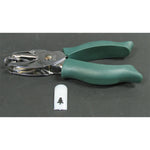 Pinza per traforo tips motivo albero manico verde scuro