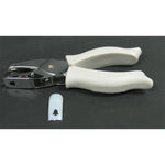 Pinza per traforo tips motivo campana manico grigio