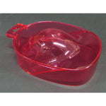 Vaschetta per manicure trasparente rossa