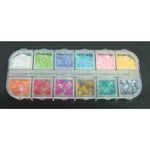 Decori per unghie cuori 12 colori