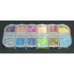 Decori per unghie stelle forate 12 colori