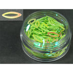 Decori ultrasottili occhio traforato verde lime