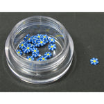 Decoro motivo asterisco 3D azzurro LP cod. 7040