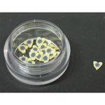 Decoro motivo cuore con fiore 3D giallo chiaro LP cod. 7053