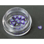 Decoro motivo cuore con fiore 3D viola LP cod. 7046