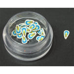 Decoro motivo goccia 3D bianco LP cod. 7058