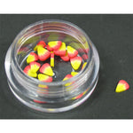 Decoro motivo petalo 3D giallo rosso LP cod. 7044