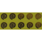 Decoro Nail Art spirale colore oro LP