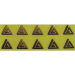 Decoro Nail Art spirale triangolare colore oro LP