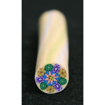 Decoro per unghie bastoncino Gimo 11 Bouquet Fiori Fondo Arancio