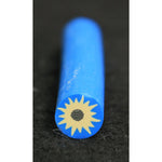 Decoro per unghie bastoncino Gimo 13 Fiori Giallo Fondo Azzurro