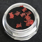 Decoro per unghie madreperla granchio lp rosso